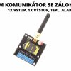 GSM komunikátor se zálohováním, 1x vstup, 1x výstup, tepl. alarm